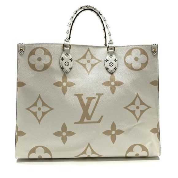 Louis Vuitton Tote Bag On The Go Monogram Khaki GM Shoulder Bag - Picture 2 of 6